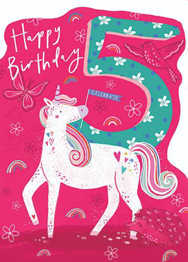 Picture of HAPPY BIRTHDAY 5 UNICORN